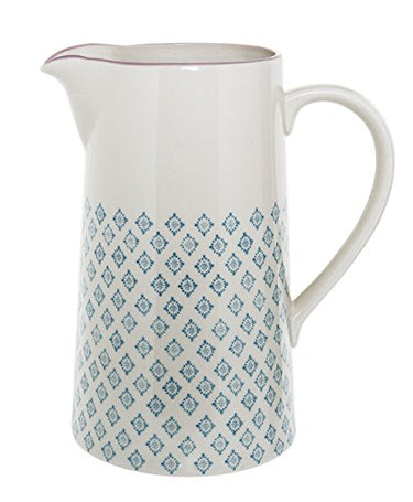 Bloomingville Krug Patrizia, Farbe Blau, aus Steingut, D13,5xH22,5 cm, Inhalt 2000 ml, Spülmaschinengeeignet, 21105940 im Sale
